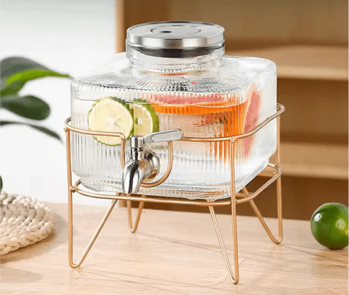 Glass Water Dispenser with Stand