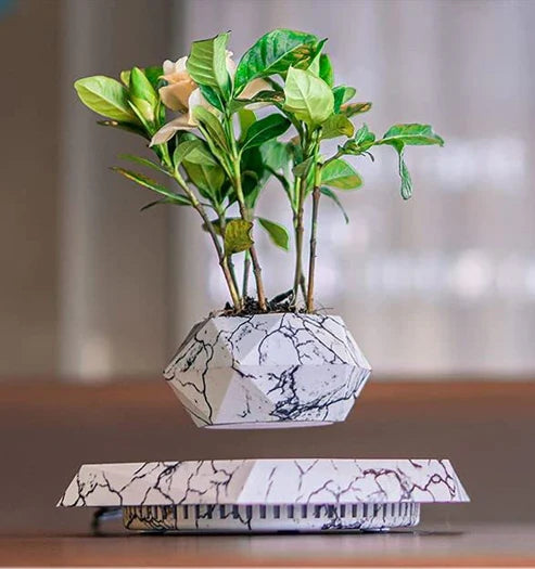 Levitating Magnetic Floating Marble Planter