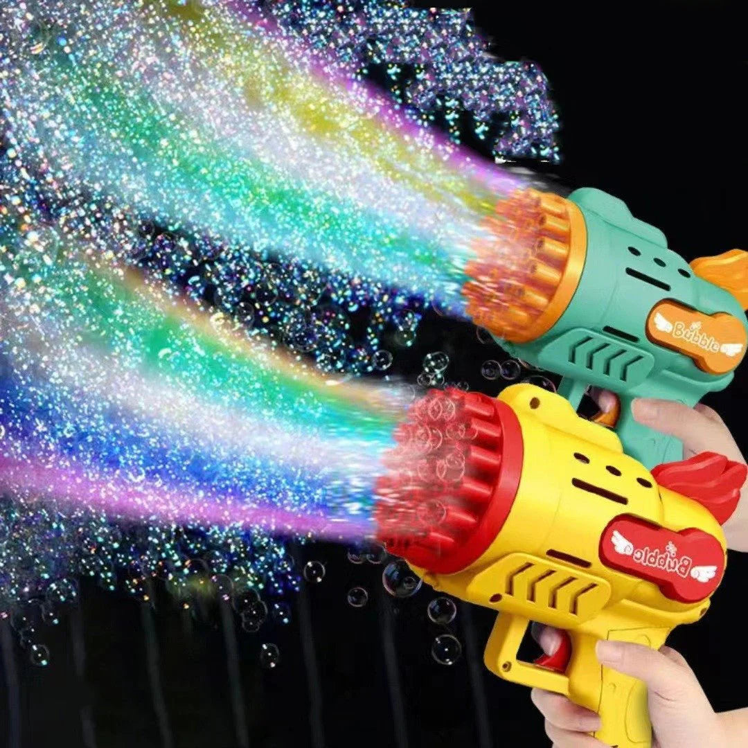 Luminous Electric Bubble Gatling Gun Toy