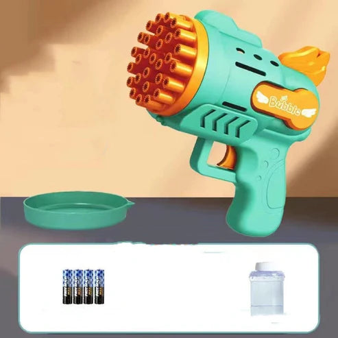 Luminous Electric Bubble Gatling Gun Toy