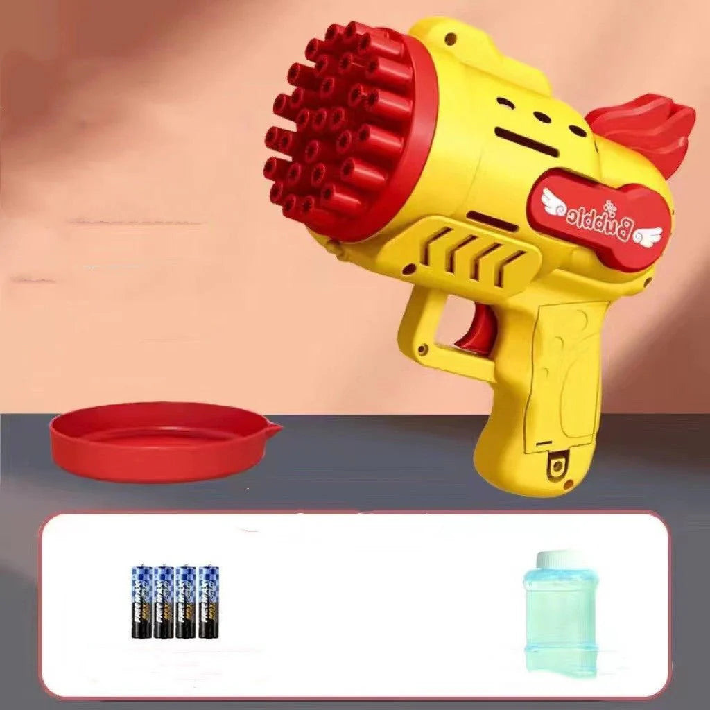 Luminous Electric Bubble Gatling Gun Toy