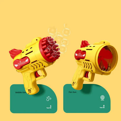 Luminous Electric Bubble Gatling Gun Toy